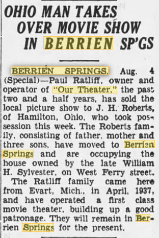 Berry Theatre - 1939 4 Aug